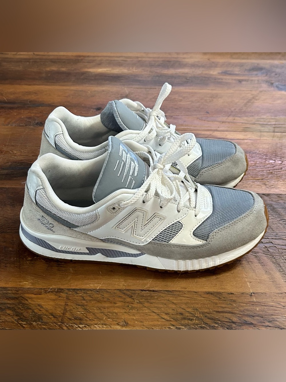 New Balance 530 Gray & White Men's US 10D